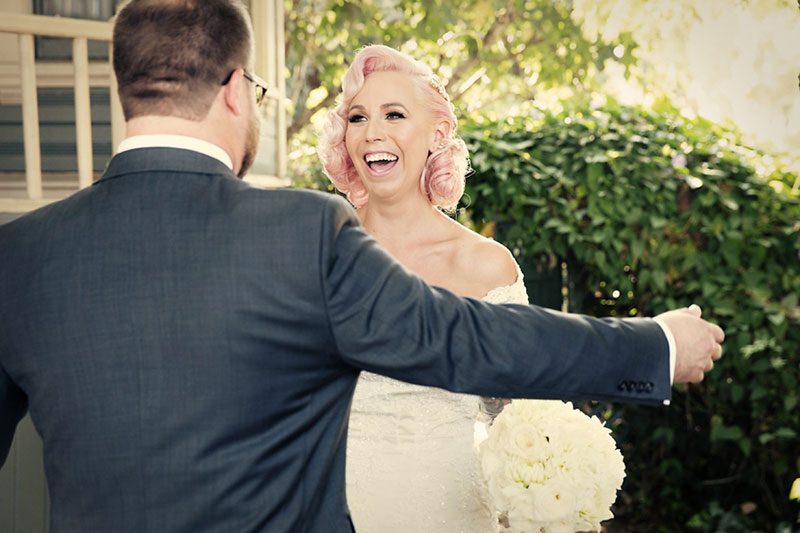 A Victorian house wedding with retro glam style and sweet personal touches