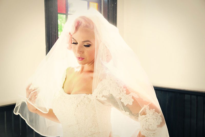 A Victorian house wedding with retro glam style and sweet personal touches