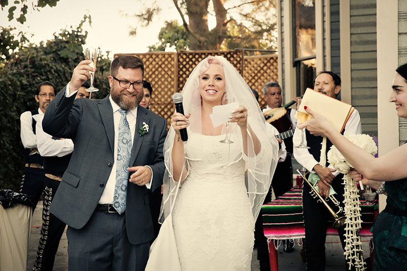 A Victorian house wedding with retro glam style and sweet personal touches