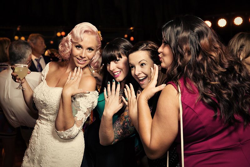 A Victorian house wedding with retro glam style and sweet personal touches