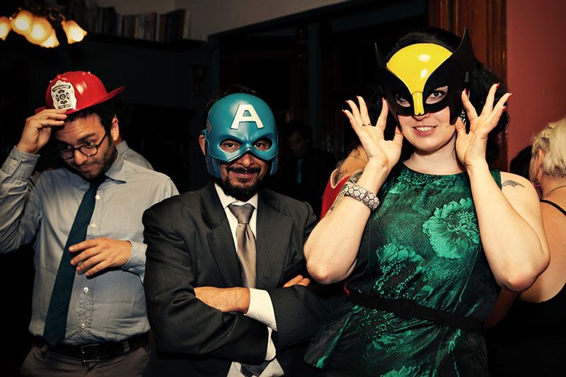 A  wedding with retro glam style and sweet personal touches