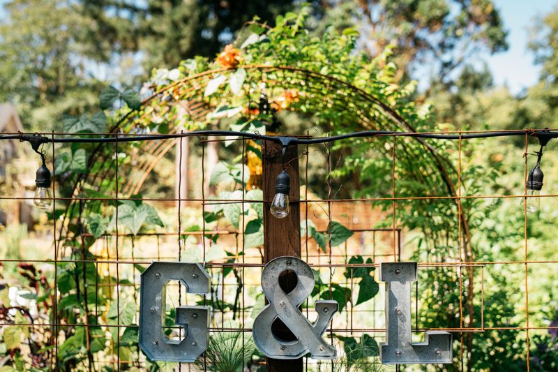 A seriously delightful backyard wedding in Washington with Sister Unity officiating