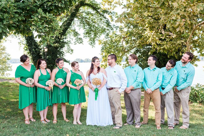 An elegantly bohemian intimate backyard elopement