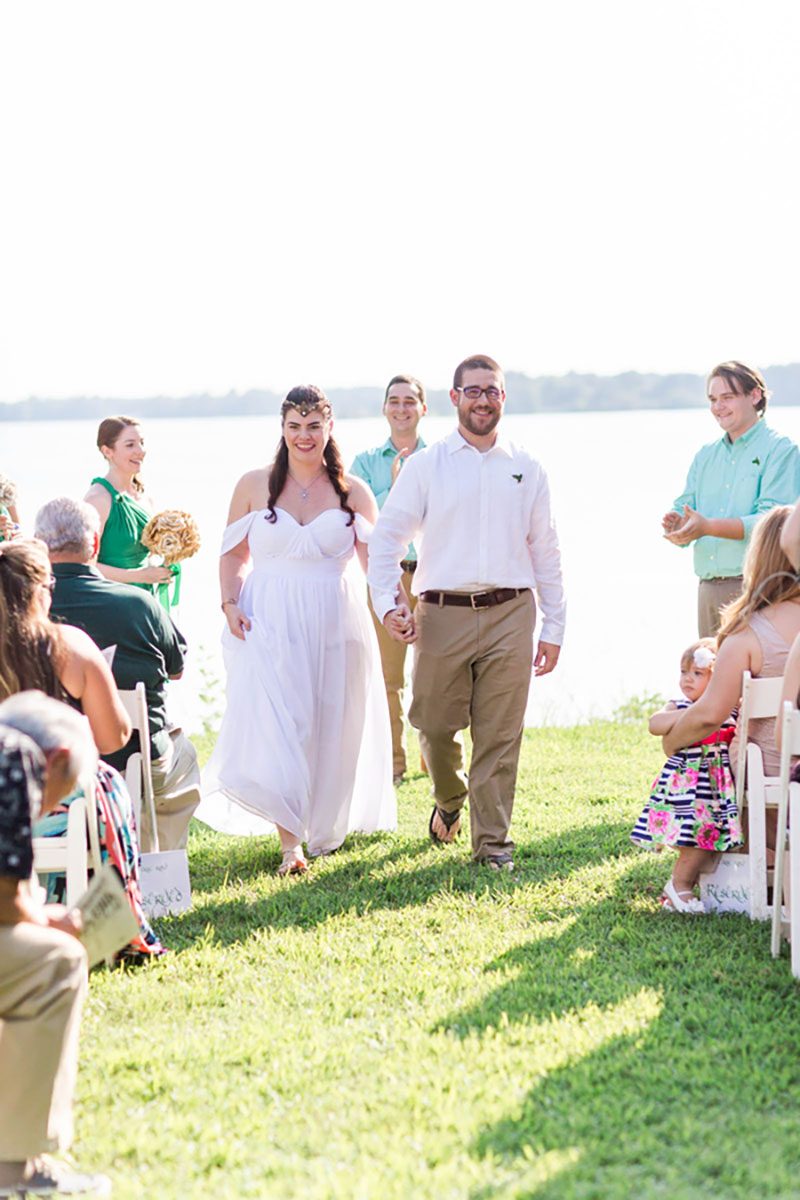 An elegantly bohemian intimate backyard elopement