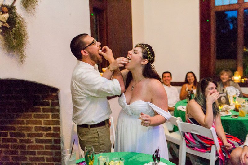 An elegantly bohemian intimate backyard elopement