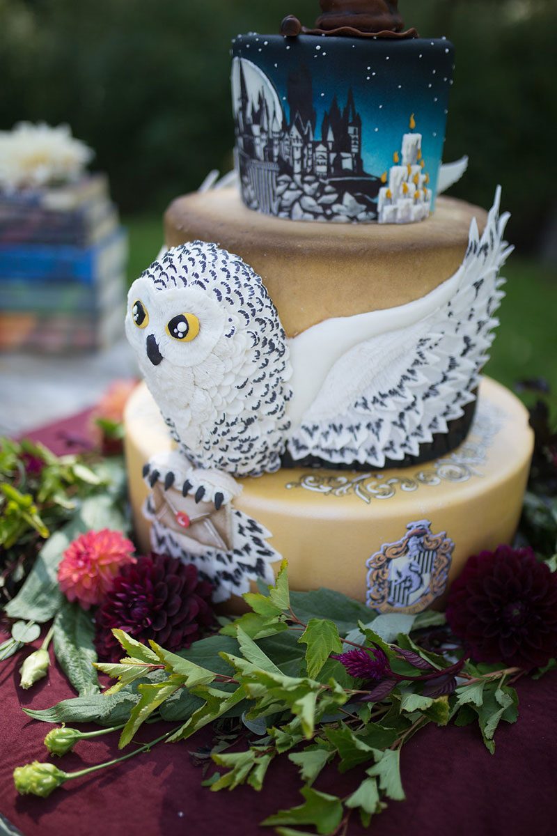 Elegantly gorgeous Harry Potter wedding inspiration (with a cake to die for!)