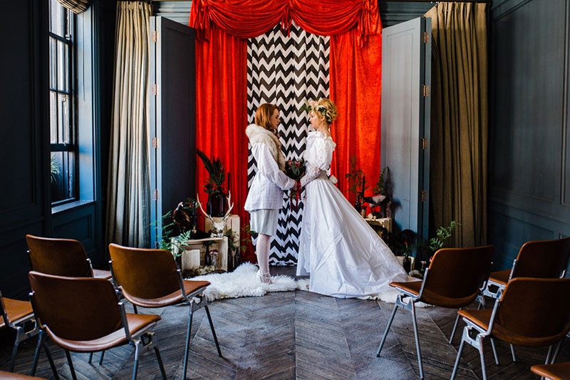 This Twin Peaks wedding shoot knows everyone and nothing is what it seems