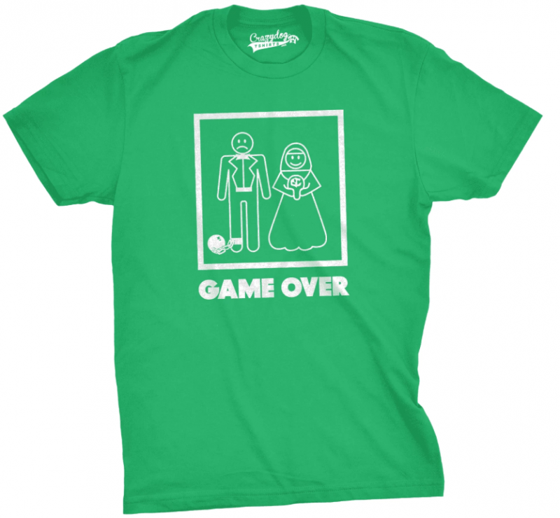 game over wedding shirt