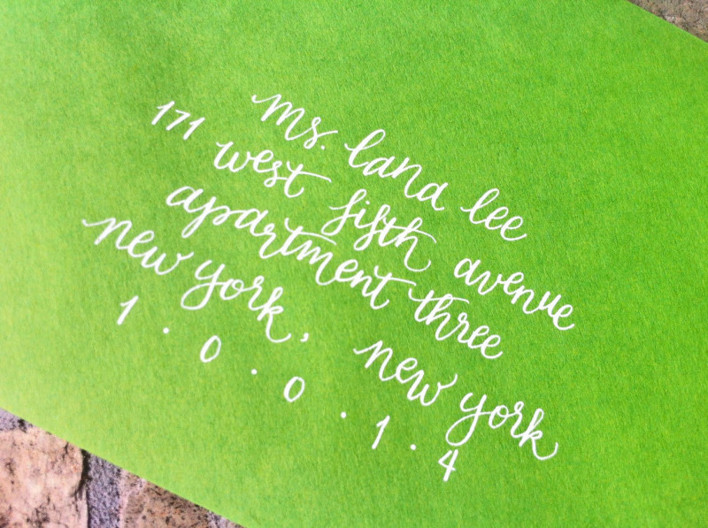 Skip the drama when addressing wedding invitations