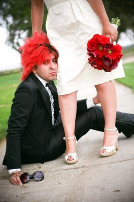 A little wedding photo gender role reversal