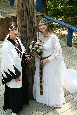 Katrina & Mikhail’s low-budget costumers’ wedding on a pirate ship