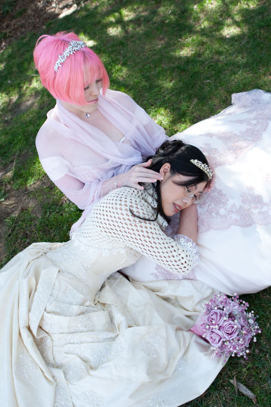 Anli & Laura's Lesbian Gamer Geek Wedding 18 from Offbeat Wed (formerly Offbeat Bride) lesbian lolita wedding on offbeat bride alternative wedding ideas from Offbeat Wed (formerly Offbeat Bride)