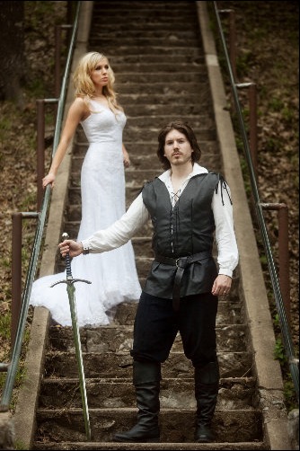 Sexy medieval-themed groom gear