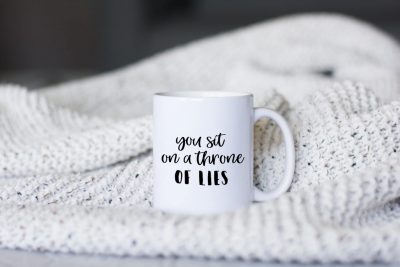 you sit on a throne of lies mug on offbeat bride - Would you lie to vendors about your wedding to get a cheaper deal? you sit on a throne of lies mug on offbeat bride