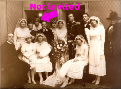 not invited - How to tell your guests they don't get a +1 not invited