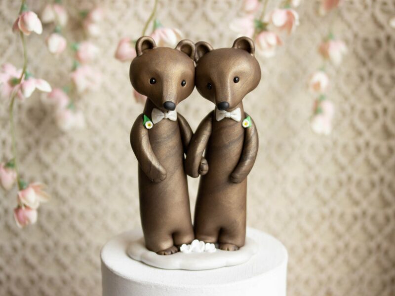 Bear Wedding Cake Topper-bears-bear Lover-black Bear-grizzley - Etsy | Bear  wedding, Wedding cake toppers, Vintage cake toppers