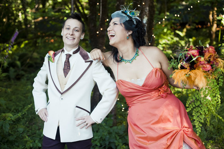 Nicole and Katie’s romantic, multicultural, garden wedding