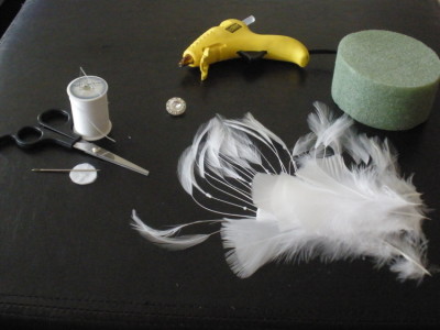 DIY feather fascinator 1