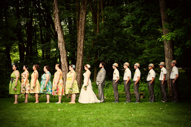 Karen & Jon’s granny-tastic wedding decor will make your heart flutter