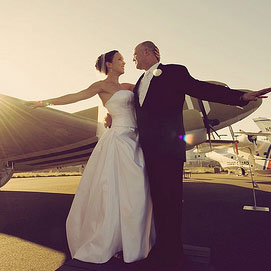 Shawna & Tim’s aviation extravaganza wedding