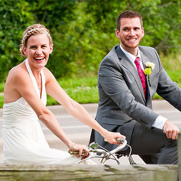 Kristy & Kevin’s colorful crafty Midwest barn dance wedding
