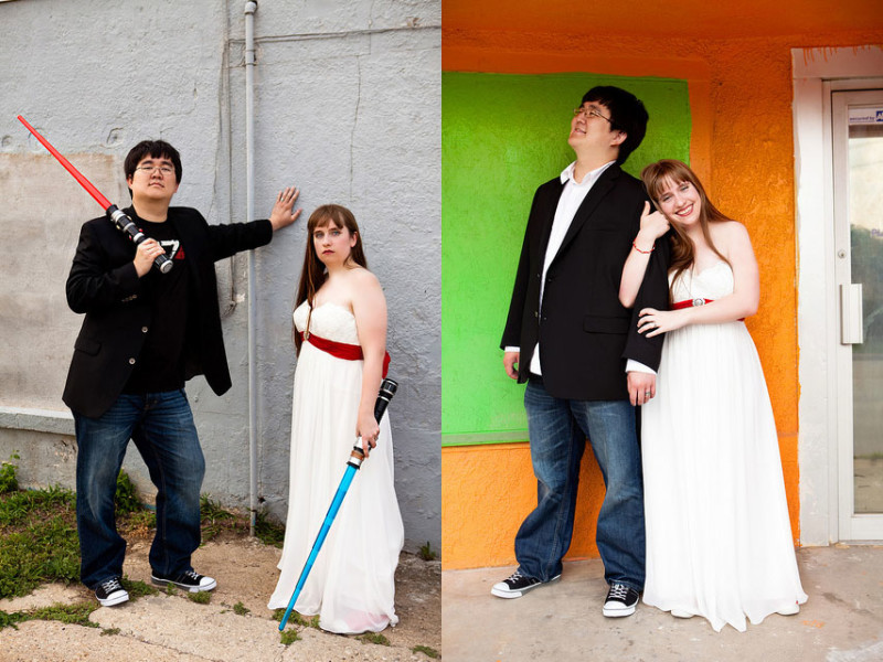 Jamie & Mengmeng’s geeky Corgi-loving wedding