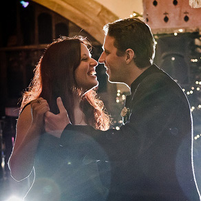 Zoe & Gary’s fantasy Quaker snow-covered wedding