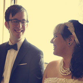 Vanessa & Derek’s geeky vintage bear-y jokester wedding