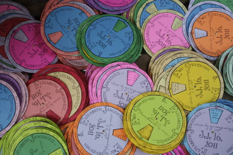 Super awesome, brightly colored, interactive program wheels