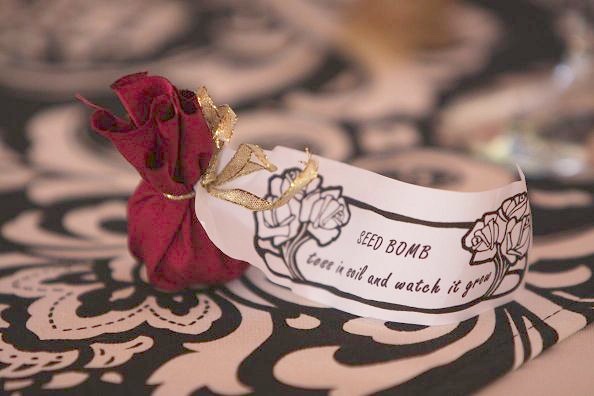 Eco-friendly favor: seed bombs!