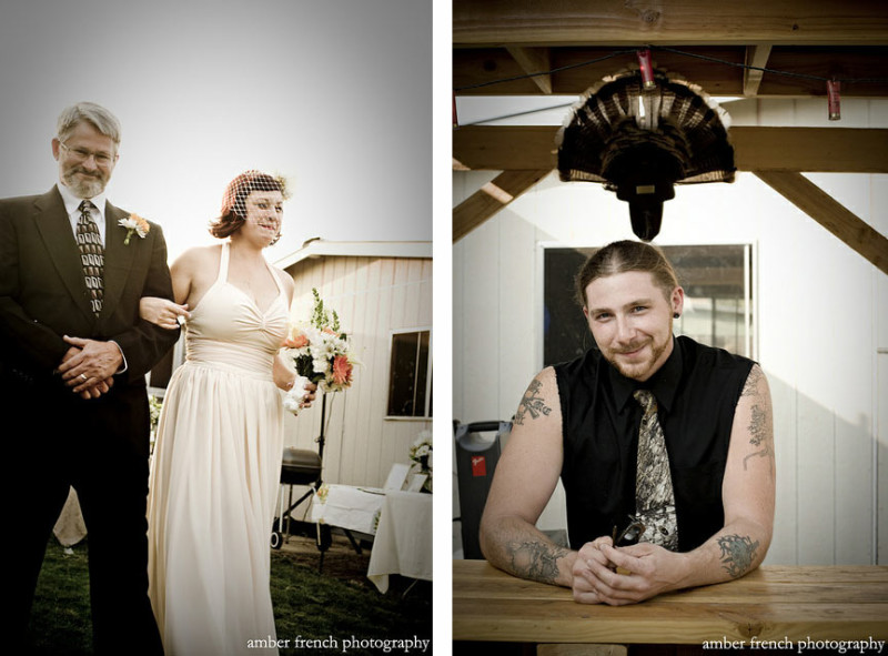 Elly & Nick’s vintage/redneck planned-in-30-days wedding