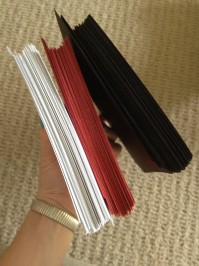 Make pretty layered flowers for your wedding out of cardstock!