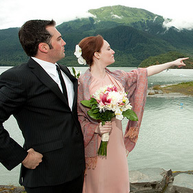 Katrina & Jason’s “planned in four days” wedding in Alaska