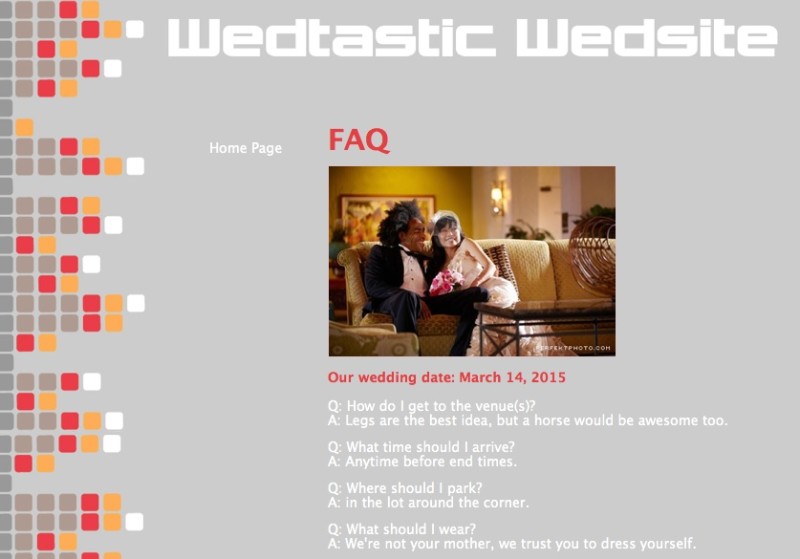 What should I put on my wedding website FAQ? 28 Q&As to for less wedding guest confusion