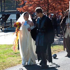 Andrell & Aaron’s Padme and Anakin Star Wars wedding