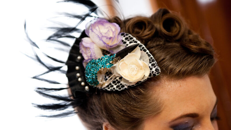edgar allan poe wedding hair on offbeat bride