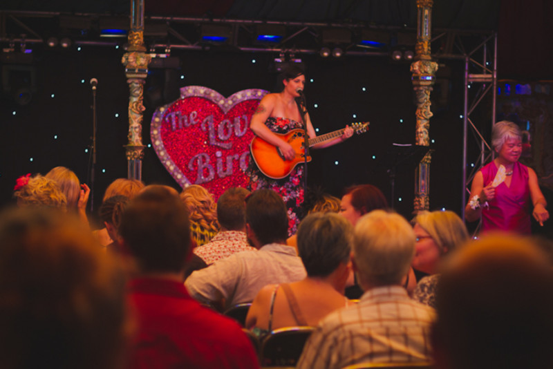 An ultra sweet circus-style Aussie festival wedding