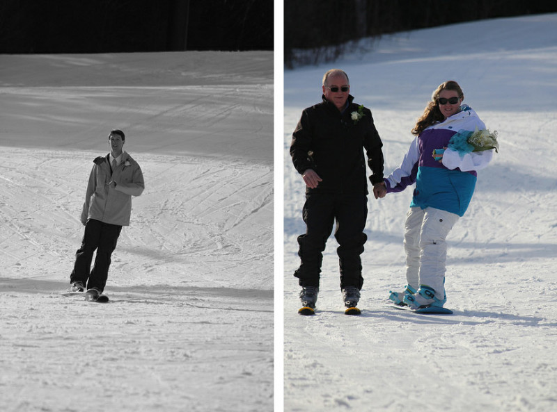 Lizzie & Chris’ slope-side snow lovers wedding