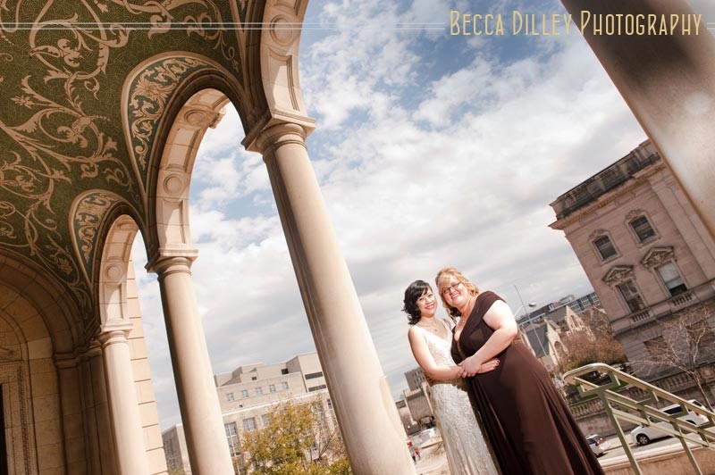 An Old Hollywood classic theater same-sex wedding