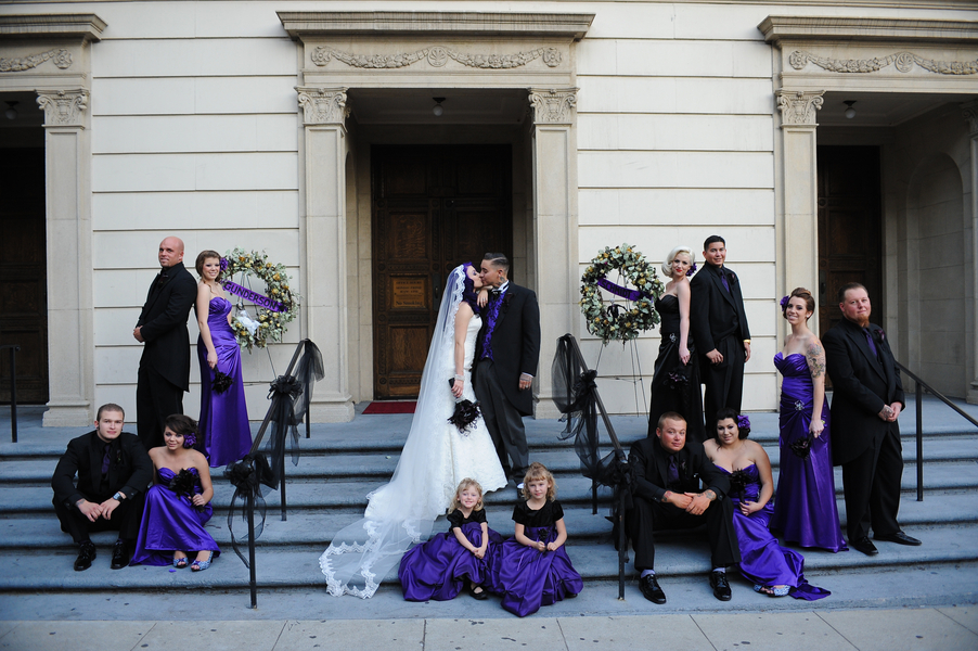 A creepy and elegant gothic wedding on @offbeatbride