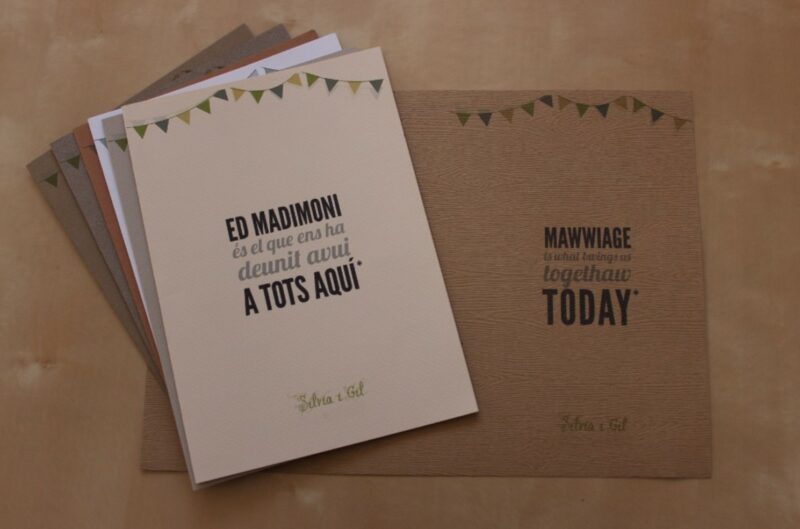 bilingual wedding program ideas on offbeat bride