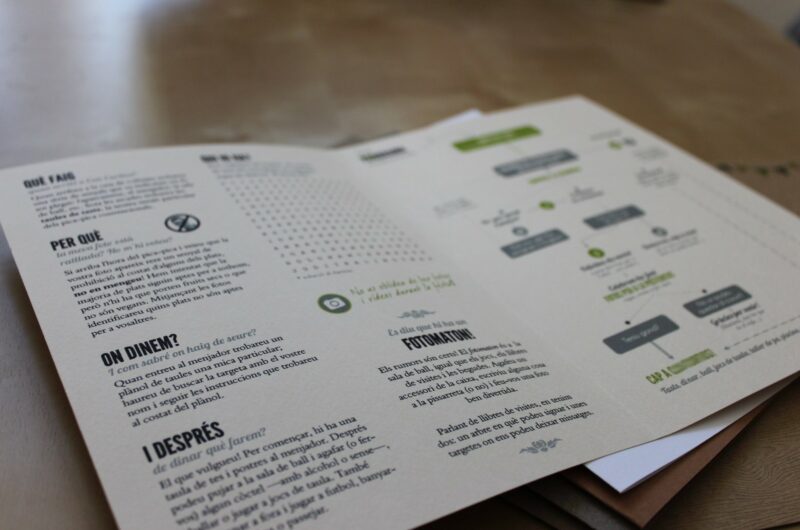 bilingual wedding programs on offbeat bride