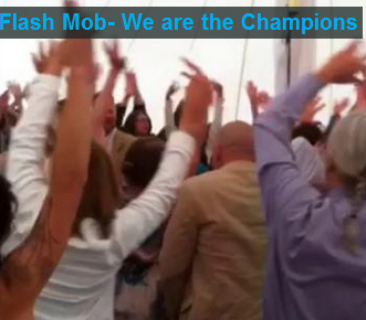 Organize a flash mob at your wedding