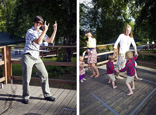 Natalie & Iliana’s laid-back bounce house wedding