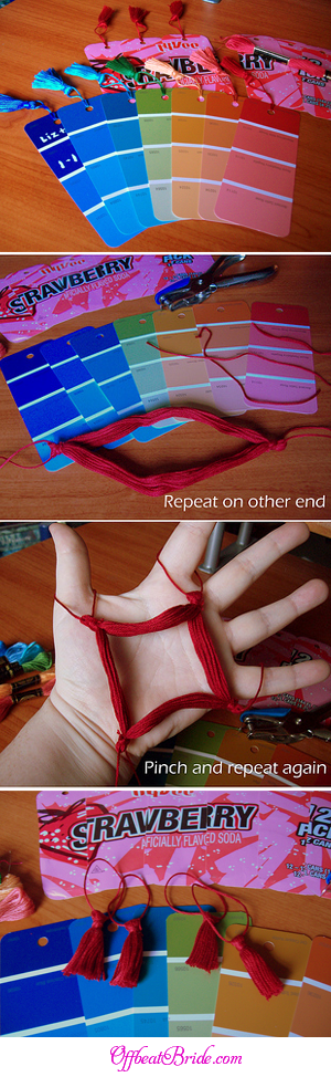 DIY wedding bookmarks are easy to make and have SO many uses!