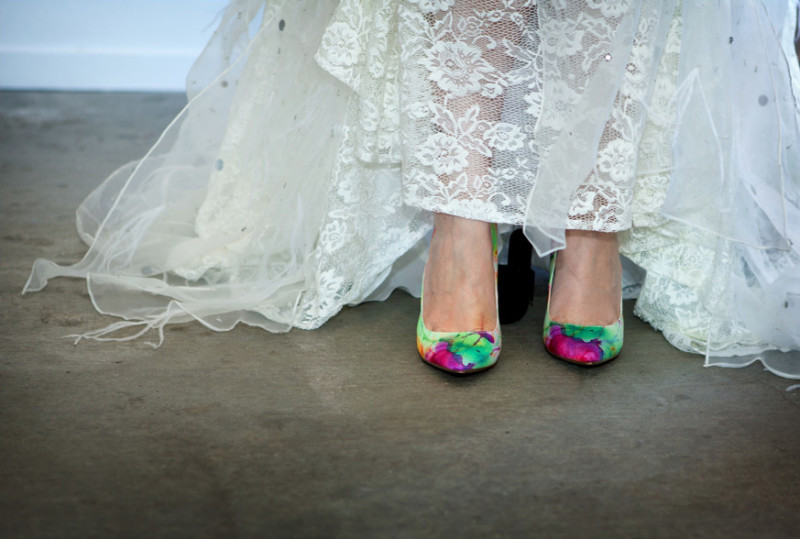 An art gallery wedding with style to spare