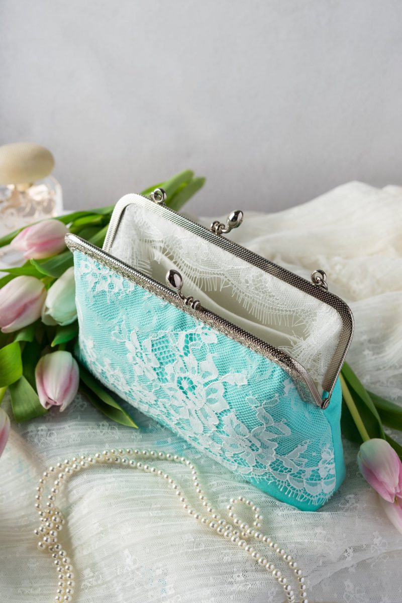 Vintage on sale wedding clutch