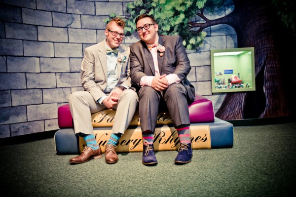 Wedding sock ideas for grooms and groomsmen: stripes, skulls, and robots