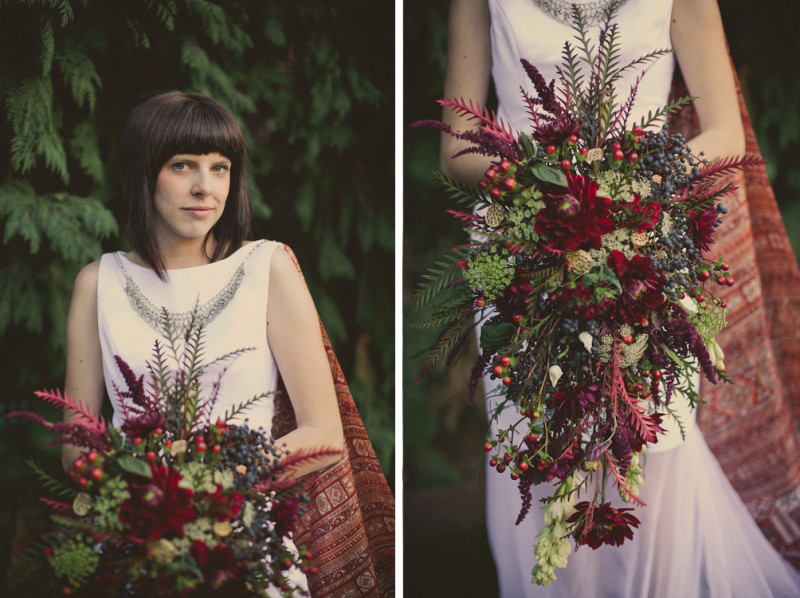 Check the bride-designed dress with a 20-foot train at this Santa Barbara courthouse wedding