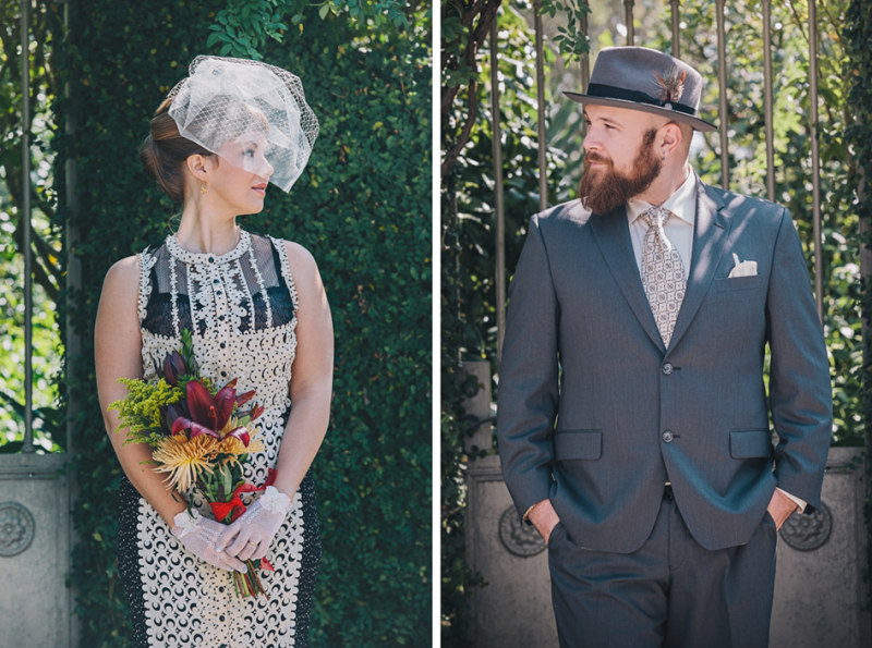 A fashionable and musical elopement under a giant oak tree